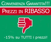 Scontate tutte le carte del 15%